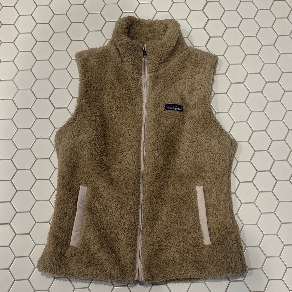 Patagonia Beige Fleece Vest